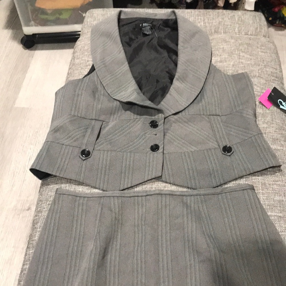 Vest and skirt
